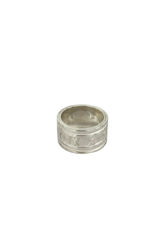 Pre-Owned TIFFANY&Co. Tiffany Atlas Sterling Silver 925 Ring -0408