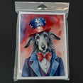thumbnail image 3 of Scottish Deerhound Patriotic American Greeting Cards Pack of 8 7 in x 5 in, 3 of 3