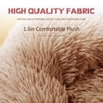 thumbnail image 3 of Petacc Pet Bed Round Pet Cushion Plush Puppy Bed, Khaki, 3 of 6