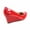 Red, variant on Doris-22 Women's Round Toe Patent Wedge Heel Shoes