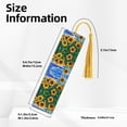 thumbnail image 3 of Kdxio Landscape With Sunflowers Print Metal Tassel Bookmarks,Perfect Gift for Art Lovers and Bookworms Metal Bookmarks for Women, 3 of 8