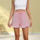 thumbnail image 1 of Pantalones Cortos Casuales Pantalones cortos casuales para mujer Pantalones cortos sueltos de lino y algodón a la moda (Rosa XL) Ygjytge para Mujer Rosa T S, 1 of 6