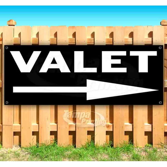 Valet 13 oz Vinyl Banner With Metal Grommets