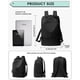 thumbnail image 3 of Mochila deportiva VENATIN, impermeable, para mujer, color negro, 3 of 9