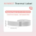 thumbnail image 3 of NIIMBOT Labels for D11/D110/D101/H1S Label Maker Printer Labels 0.55"x 1.61"(14x41mm), 1 Roll of 160 Stickers (Clear), 3 of 7