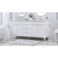 thumbnail image 2 of Elegant Decor Bennett 72" Aluminum MDF Double Bathroom Vanity in White, 2 of 8