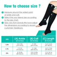 thumbnail image 3 of 2 Pairs Open Toe Copper Compression Socks for Women & Men Circulation 15-20 mmHg - Better Blood Flow, Swelling , Best Support for Medical, Running, Nursing, 3 of 6