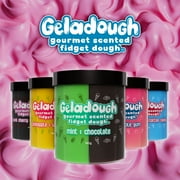 Geladough Non-Slime Butter Cloud Dough – Cake Batter & Cotton Candy Roll Scented Sensory Dough, Non-Sticky No-Residue Putty with Mix-Ins & Spoon, Net Weight 180g (6.3 oz)