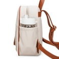 thumbnail image 4 of Montana West Purse Medium Backpack for Women Anti Theft Backpacks with Secured Zipper, A-Beige & Brown, 4 of 7