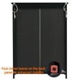 thumbnail image 3 of Yaheetech Modern 2-Door Bathroom Towel Cabinet with 2 Adjustable Shelves, Black, 3 of 7