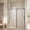 Black, variant on 56-60" W x 76" H Frameless Single Sliding Shower Door, 1/4" Tempered Glass