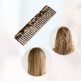 thumbnail image 3 of Unique Bargains 1pcs Women Detangling Portable Wide Tooth Comb for Curly Thick Wavy Straight Hair Brown, 3 of 6