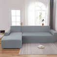 thumbnail image 2 of SHANNA Sectional Couch Covers L Shape Corner Sofa Slipcover 2Pcs Sofa Covers for 3 Seater+3 Seater, 2 of 10
