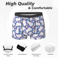 thumbnail image 2 of Men's Boxer Briefs, Cute Funny Rabbit Flower Soft Comfy Mens Underwear Boxer Briefs Breathable With Widen Waist, 2 of 7