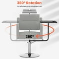 thumbnail image 6 of Salon Tray Attached to Chair,Salon Metal Tray with 360 ° Rotation ＆ Adjustable Height, 6 of 7