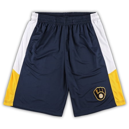 Men s Navy Milwaukee Brewers Big & Tall Team Shorts