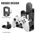 thumbnail image 2 of Universal Acrylic Game Controller Wall Hanger, Dual Gamepad & Headphone Hanger Holder Stand, Wall Mount Organizer for Xbox PS5 PS4 Switch Gaming Controllers & Accessories, 2 of 7