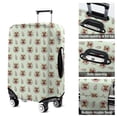 thumbnail image 5 of Green Highland Cow Flower Pattern Luggage Cover Fashion Suitcase Cover Baggage Covers Fit 25-28 Inch Luggage (Go Travel), 5 of 5