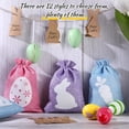 thumbnail image 3 of Dalrosia 12PCS Easter Burlap Bags with Drawstrings Bunny Linen Goody Gift Bags with Double Jute Drawstrings Easter Bags Burlap Easter Bunny Bags for Easter, 3 of 6