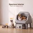 thumbnail image 5 of PetPivot AutoScooper 12 Self Cleaning Cat Litter Box, Automatic Litter Box with Open Top, Safety Sensors, Anti-Pinch, Easy Step, Dark Grey, 5 of 9