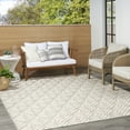 thumbnail image 4 of Nourison Aloha Indoor/Outdoor Ivory/Grey 9' x 12' Area Rug, (9x12), 4 of 9