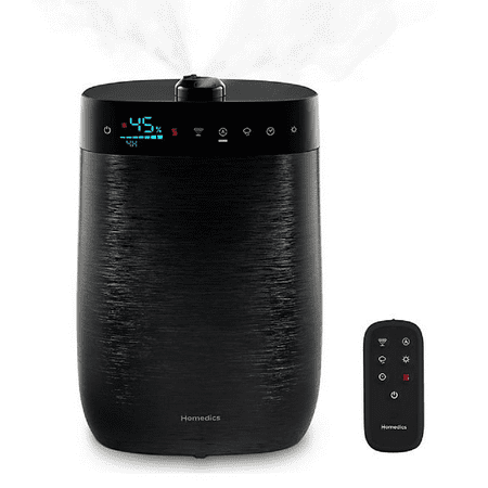 Homedics UHE-WMTF342-BK Deluxe Ultrasonic Humidifier  1.50 Gallon Tank & 70 Hour Run Time