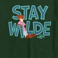 thumbnail image 2 of Zootopia 2 - Nick The Fox Stay Wilde - Men's Short Sleeve Graphic T-Shirt, 2 of 4