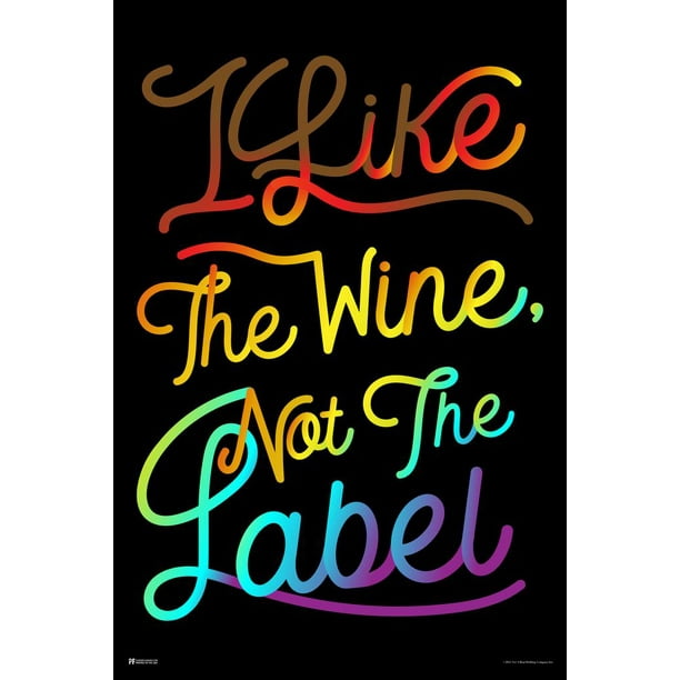 Schitts Creek Poster I Like The Wine Not The Label Quote Official