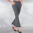 thumbnail image 1 of Pantalones KIHOUT para mujer, tallas grandes, pantalones de vestir, pantalones de trabajo de cintura alta, pantalones casuales de oficina elásticos., 1 of 7