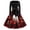 Red, variant on Womens Halloween Hepburn Dresses Pumpkin Moon Long Sleeve Spooky Hepburn Dresses Bat Castle Round Neck Funny Hepburn Dress, 5XL