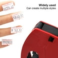 thumbnail image 6 of 8 Digit Price Labeler Manual Marking Machine, Portable Label  Numerical Tag Maker with Sticker Labels Refill Ink, Red, 6 of 9