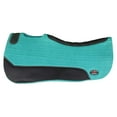 thumbnail image 5 of Horse 30" x 30" Western Contoured Wool Felt Close Contact Saddle Pad Teal 39121TL1, 5 of 5
