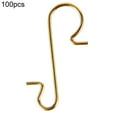 thumbnail image 2 of 100Pcs Christmas Hook S-Shaped Break Resistant Stainless Steel  Tree Ball Pendant Hanger Christmas Decorations, 2 of 9