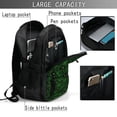 thumbnail image 4 of Daiia Green Bright Web with Spiders Pattern USB Charging Backpack for Men and Women, Anti-Theft Backpack,Travel Backpack,School Backpack,College Backpack,Laptop Backpack, 4 of 7