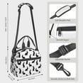 thumbnail image 2 of Disketp Black Rabbit Lonchera Térmica para Mujer y Hombre, Bolsa de Almuerzo Reutilizable e Impermeable para Trabajo, Viajes y Picnic, 2 of 7