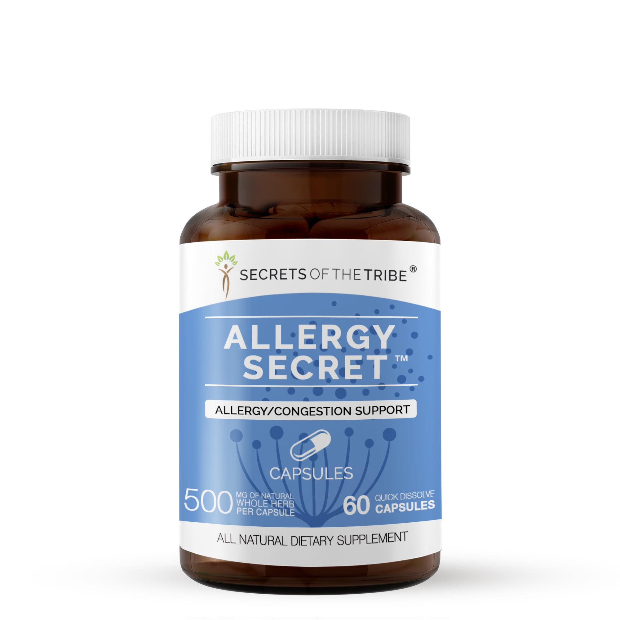 Allergy Secret 60 Capsules, 500 mg, Rosemary, Butterbur, Marshmallow