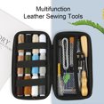 thumbnail image 3 of Craft Tool Kit de Réparation de Kit de Couture de Cuir Fournitures de Couture d'Intérieur Réutilisables à l'Extérieur, 3 of 9