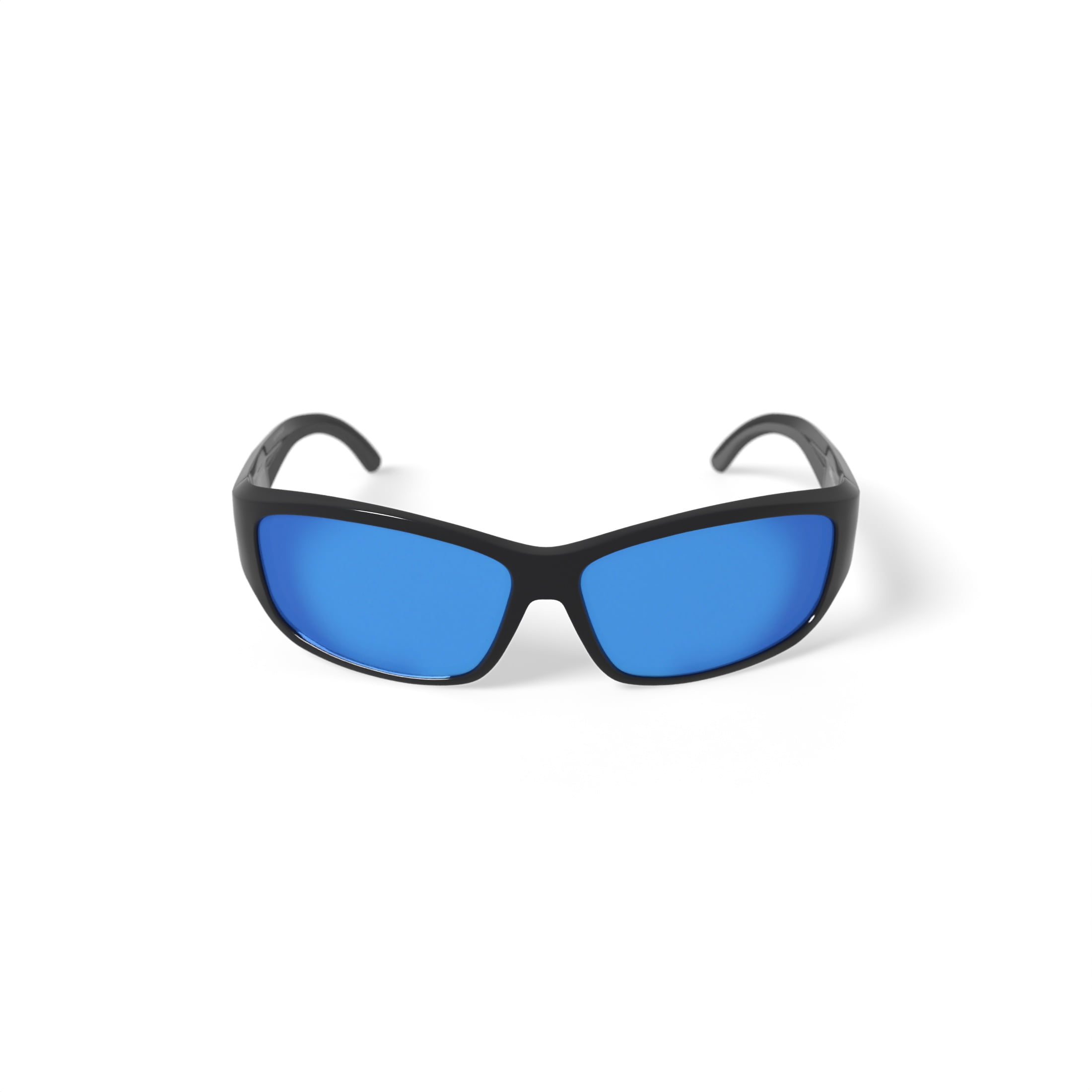 Caribbean Sun Rx'able Unisex Polarized Sport Sunglasses, Edisto, Shiny Black, 59-15-135