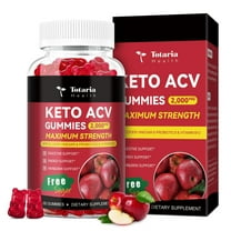 Totaria Keto ACV Gummies - 2000mg Apple Cider Vinegar Gummies, Sugar-Free, with Probiotics & B12, Keto Supplements for Women & Men, 60 Count