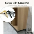 thumbnail image 5 of LAVANE 6 Inch / 15 cm Metal Furniture Legs, Set of 4 Modern Iron Diamond Triangle Furniture Feet DIY Replacement Black for Cabinet Cupboard Sofa Couch Chair Ottoman, 5 of 6