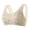 Beige bras, variant on Pimelu Bras for Women Wireless Bras Womens Full Coverage Bras Plus Size Front Closure Wirefree Underwear for Seniors Breathable Comfy Bralettes Daily Bra