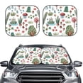thumbnail image 2 of Xecao Frog and Forest Plants for Foldable Car Sun Shades (2-Pack) offer sun protection with an easy-fold design for convenient windshield shading., 2 of 7