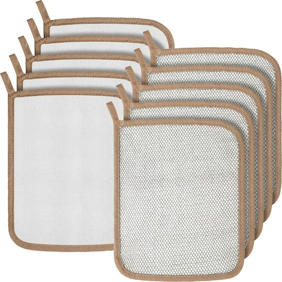 Toallitas exfoliantes Tudomro de doble cara, 10 unidades, color gris