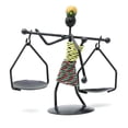 thumbnail image 1 of Agiferg Retro Wrought Iron Candle Holder Creative Candlelight Dinner Props Decorations, 1 of 7