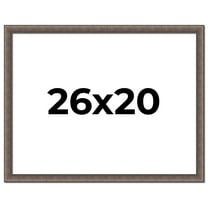 26x20 Frame Silver Real Wood Picture Frame Width 1.25 Inches | Interior Frame Depth 0.5 Inches |