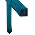 thumbnail image 3 of Turquoise Ties for Men Plaid Checkered Teal Tie Set Silk Necktie Pocket Square Handkerchief Cufflinks Lapel Pin Tie Clip, 3 of 6