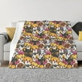 thumbnail image 1 of Cauagu Cute Cat Pattern Fleece Throw Blanket, Horizontal Fleece Bedding Home Decor for Couch & Bed All Season Use-50"x40", 1 of 6
