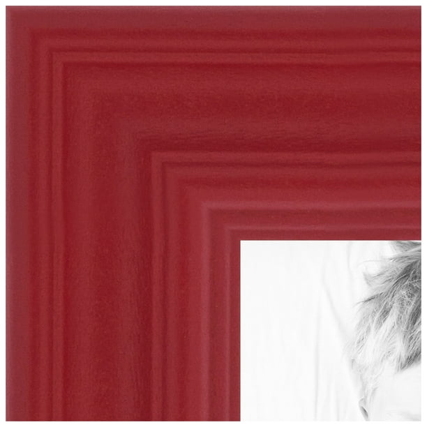 ArtToFrames 8x10 Inch Red Picture Frame, This Red Wood Poster Frame is