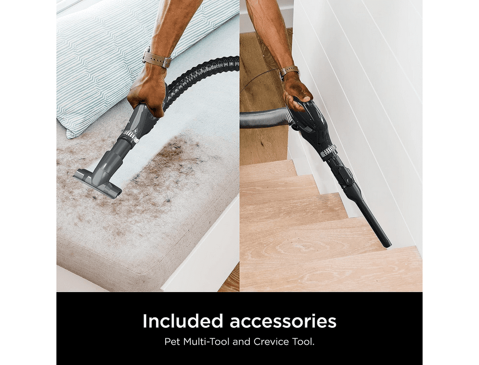 Shark ZU102 Rotator Pet Upright Vacuum with PowerFins HairPro, 2.9 L Dust Cup, Charcoal
