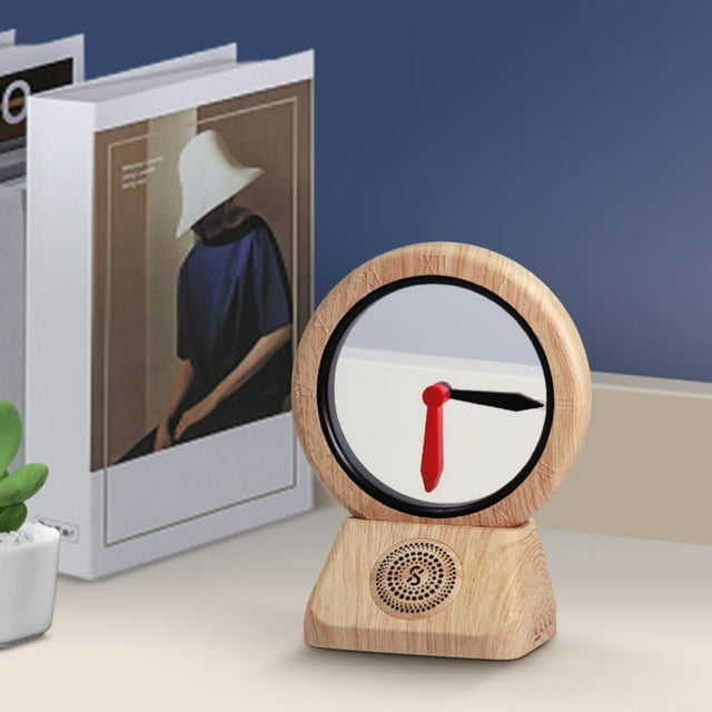 Cameland Porte du Temps et de l'Espace Haut-Parleur Bluetooth Vintage Suspendu Caisson de Basses Bluetooth dans le Sens des Horaires Horloge Vintage Son